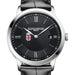 Brown Men's Baume et Mercier 40mm Classima Quartz Watch with Black Dial & Black Leather Strap