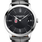 Brown Men's Baume et Mercier 40mm Classima Quartz Watch with Black Dial & Black Leather Strap Shot #1