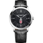 Brown Men's Baume et Mercier 40mm Classima Quartz Watch with Black Dial & Black Leather Strap Shot #2