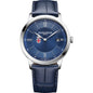 Brown Men's Baume et Mercier 40mm Classima Quartz Watch with Blue Dial & Dark Blue Leather Strap Shot #2