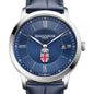 Brown Men's Baume et Mercier 40mm Classima Quartz Watch with Blue Dial & Dark Blue Leather Strap Shot #1
