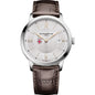 Brown Men's Baume et Mercier 40mm Classima Quartz Watch with Silver Dial & Dark Brown Leather Strap Shot #2