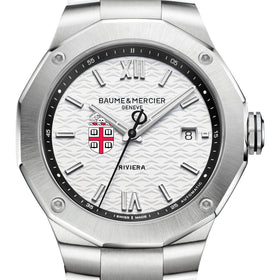 Brown Men's Baume et Mercier 42mm Riviera Watch with White Dial & Bracelet Shot #1