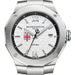 Brown Men's Baume et Mercier 42mm Riviera Watch with White Dial & Bracelet
