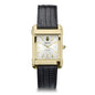 Brown Men's Gold Watch with 2-Tone Dial & Leather Strap at M.LaHart & Co. Shot #2