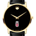 Brown Men's Movado Gold Museum Classic Leather