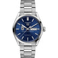 Brown Men's TAG Heuer Carrera with Blue Dial & Day-Date Window Shot #2