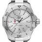 Brown Men's TAG Heuer Steel Aquaracer with Silver Dial Shot #1