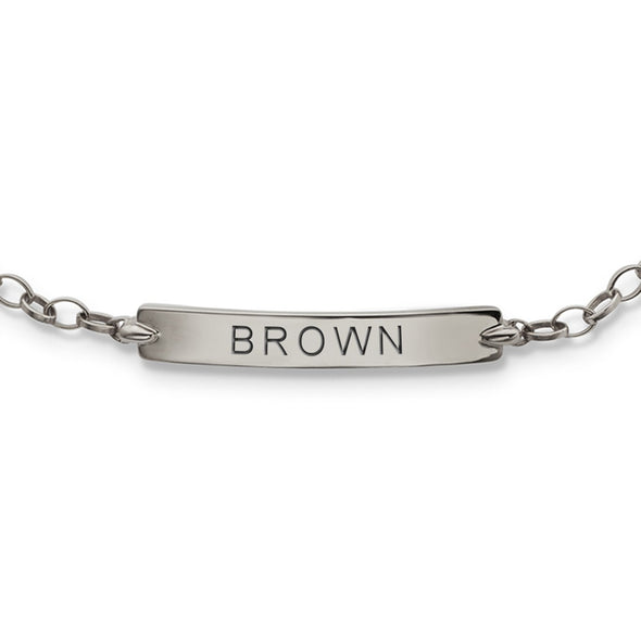 Brown Monica Rich Kosann Petite Poesy Bracelet in Silver Shot #2