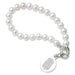 Brown Pearl Bracelet with Sterling Silver Charm