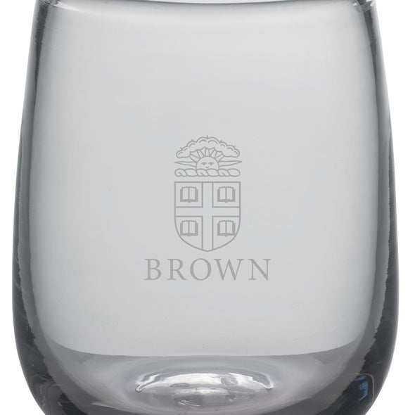 Brown Stemless Tumbler Glass by Simon Pearce Shot #2