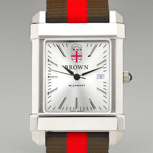 Brown University Collegiate Watch with RAF Nylon Strap for Men Shot #1