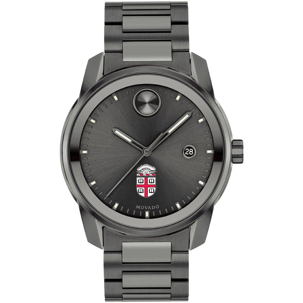 Brown University Men's Movado BOLD Gunmetal Grey with Date Window Shot #2