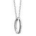 Brown University Monica Rich Kosann "Carpe Diem" Poesy Ring Necklace in Silver