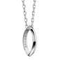 Brown University Monica Rich Kosann Poesy Ring Necklace in Silver Shot #1