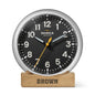 Brown University Shinola Desk Clock, The Runwell with Black Dial at M.LaHart & Co. Shot #1
