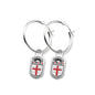 Brown University Sterling Silver Earrings Shot #1