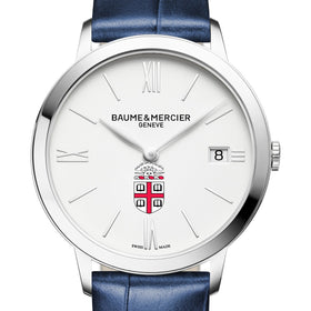 Brown Women's Baume et Mercier 36.5mm Classima Watch with White Dial & Blue Leather Strap Shot #1