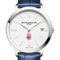 Brown Women's Baume et Mercier 36.5mm Classima Watch with White Dial & Blue Leather Strap Shot #1