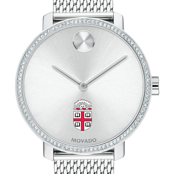 Brown Women's Movado Bold with Crystal Bezel & Mesh Bracelet Shot #1
