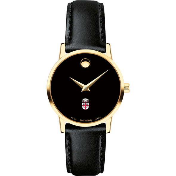 Brown Women&#39;s Movado Gold Museum Classic Leather Shot #2