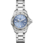 Brown Women's TAG Heuer Steel Aquaracer with Blue Sunray Dial Shot #2