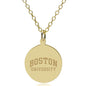 BU 14K Gold Pendant & Chain Shot #1