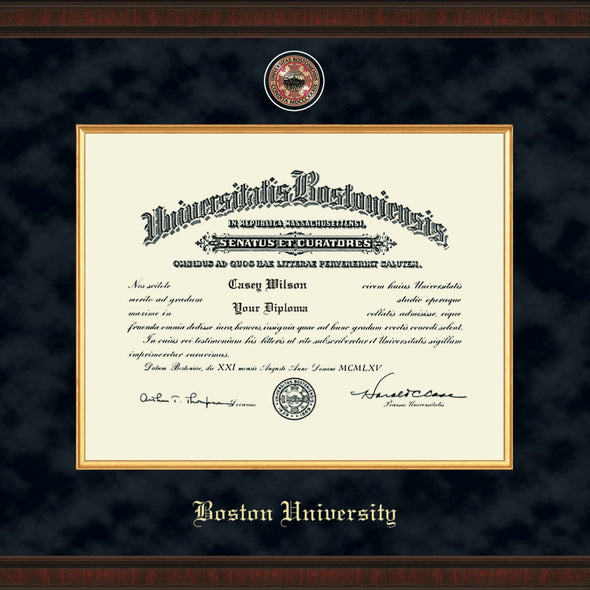 BU Diploma Frame - Excelsior Shot #2