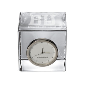 BU Glass Desk Clock by Simon Pearce Shot #1