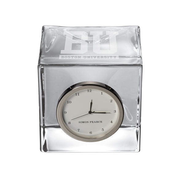 BU Glass Desk Clock by Simon Pearce Shot #1