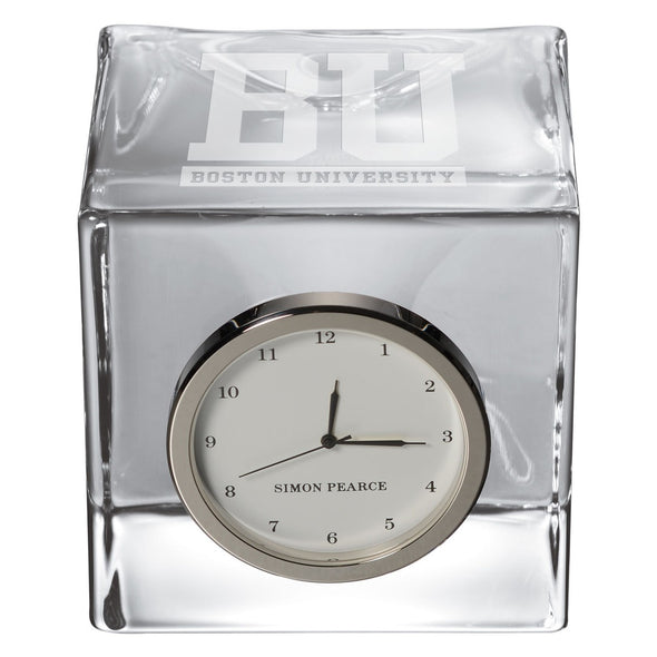 BU Glass Desk Clock by Simon Pearce Shot #2