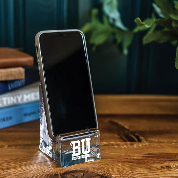 BU Glass Phone Holder by Simon Pearce Shot #3