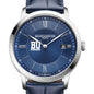 BU Men's Baume et Mercier 40mm Classima Quartz Watch with Blue Dial & Dark Blue Leather Strap Shot #1