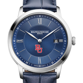 BU Men's Baume et Mercier 40mm Classima Quartz Watch with Blue Dial & Dark Blue Leather Strap Shot #1