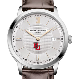 BU Men's Baume et Mercier 40mm Classima Quartz Watch with Silver Dial & Dark Brown Leather Strap Shot #1