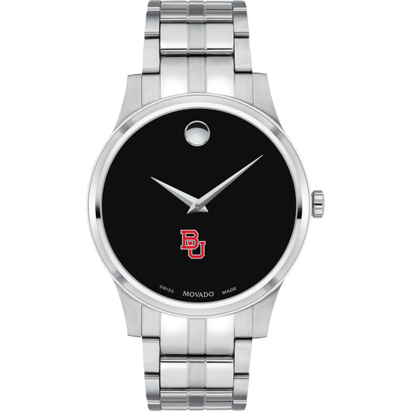 BU Men's Movado Collection Stainless Steel Watch with Black Dial Shot #2