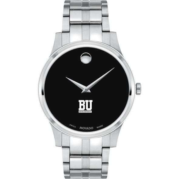 BU Men's Movado Collection Stainless Steel Watch with Black Dial Shot #2