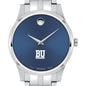BU Men's Movado Collection Stainless Steel Watch with Blue Dial Shot #1