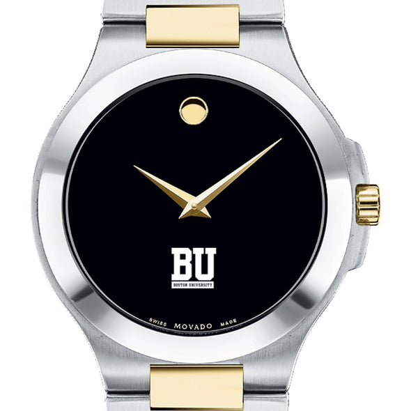 BU Men&#39;s Movado Collection Two-Tone Watch with Black Dial Shot #1