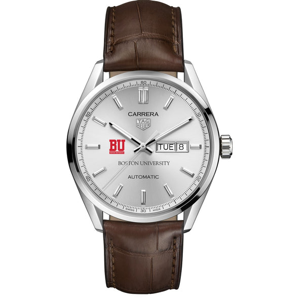BU Men&#39;s TAG Heuer Automatic Day/Date Carrera with Silver Dial Shot #2