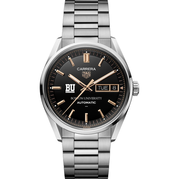 BU Men's TAG Heuer Carrera Day-Date Automatic with Black Dial Shot #2