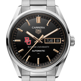 BU Men's TAG Heuer Carrera Day-Date with Black Dial Shot #1