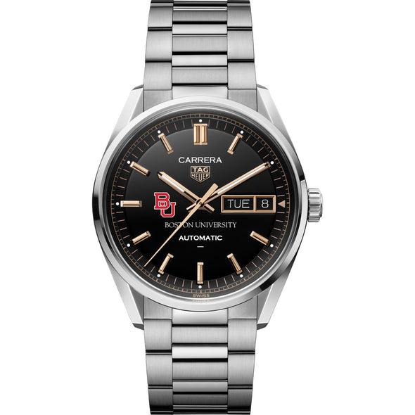 BU Men's TAG Heuer Carrera Day-Date with Black Dial Shot #2