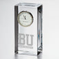 BU Tall Glass Desk Clock by Simon Pearce Shot #1