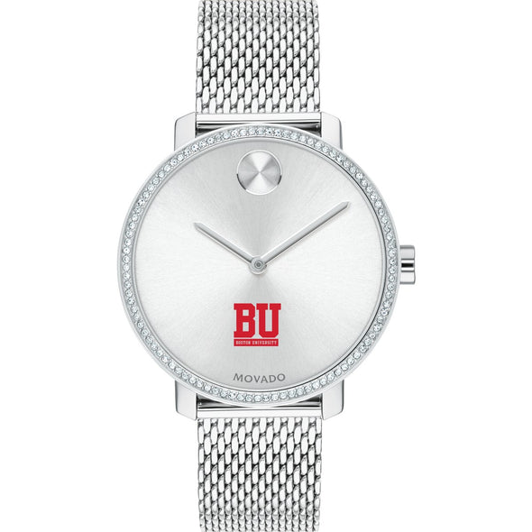BU Women's Movado Bold with Crystal Bezel & Mesh Bracelet Shot #2