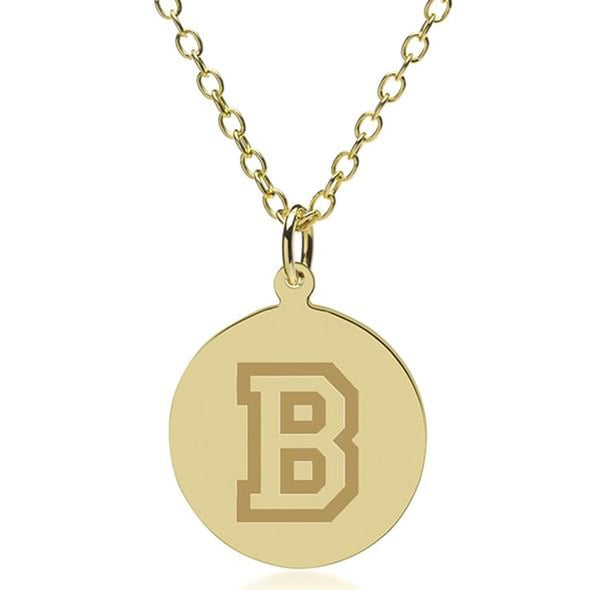 Bucknell 14K Gold Pendant & Chain Shot #1