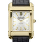 Bucknell Men's Gold Watch with 2-Tone Dial & Leather Strap at M.LaHart & Co. Shot #1