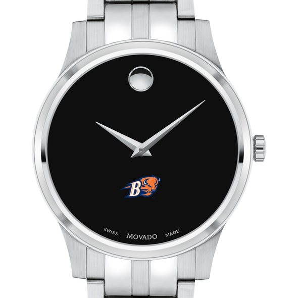 Bucknell Men's Movado Collection Stainless Steel Watch with Black Dial Shot #1