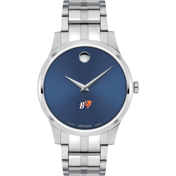 Bucknell Men's Movado Collection Stainless Steel Watch with Blue Dial Shot #2
