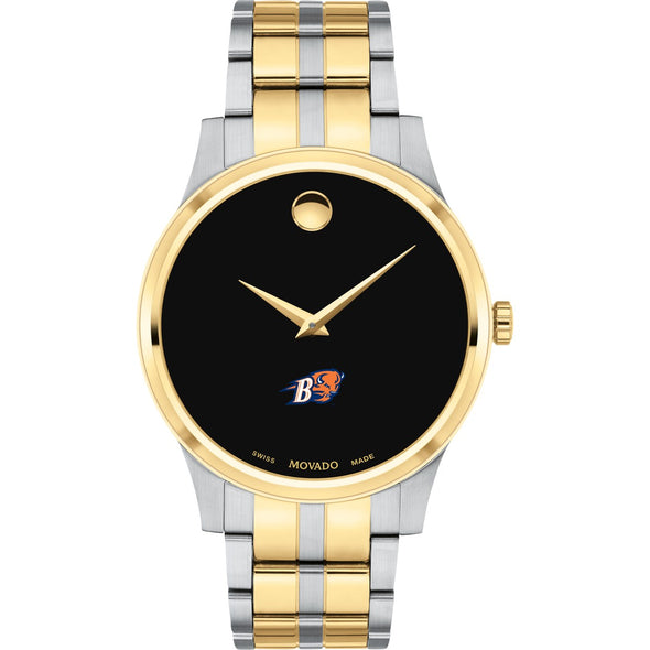 Bucknell Men's Movado Collection Two-Tone Watch with Black Dial Shot #2